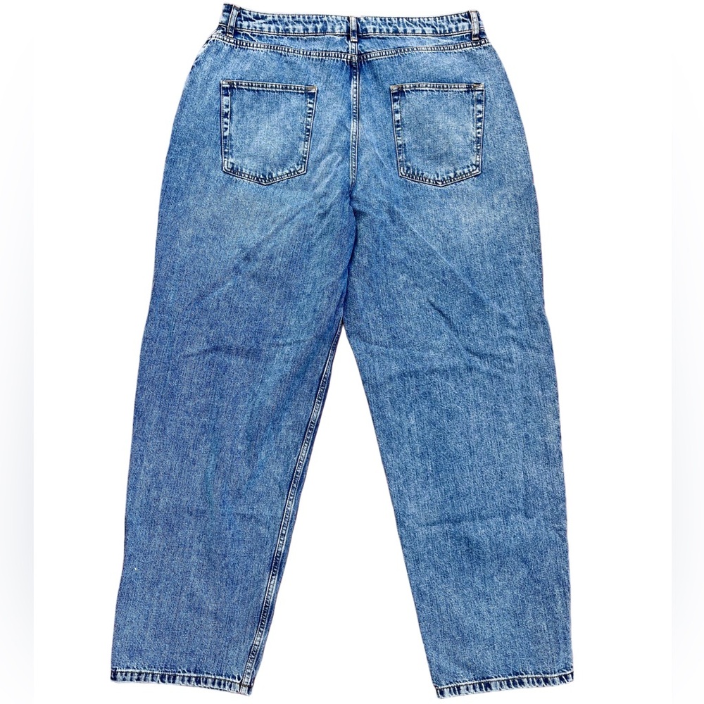 ASOS Design • Women’s Premium Hemp Blend Super Slouchy Mid Blue Mom Jeans NWOT - Picture 8 of 11